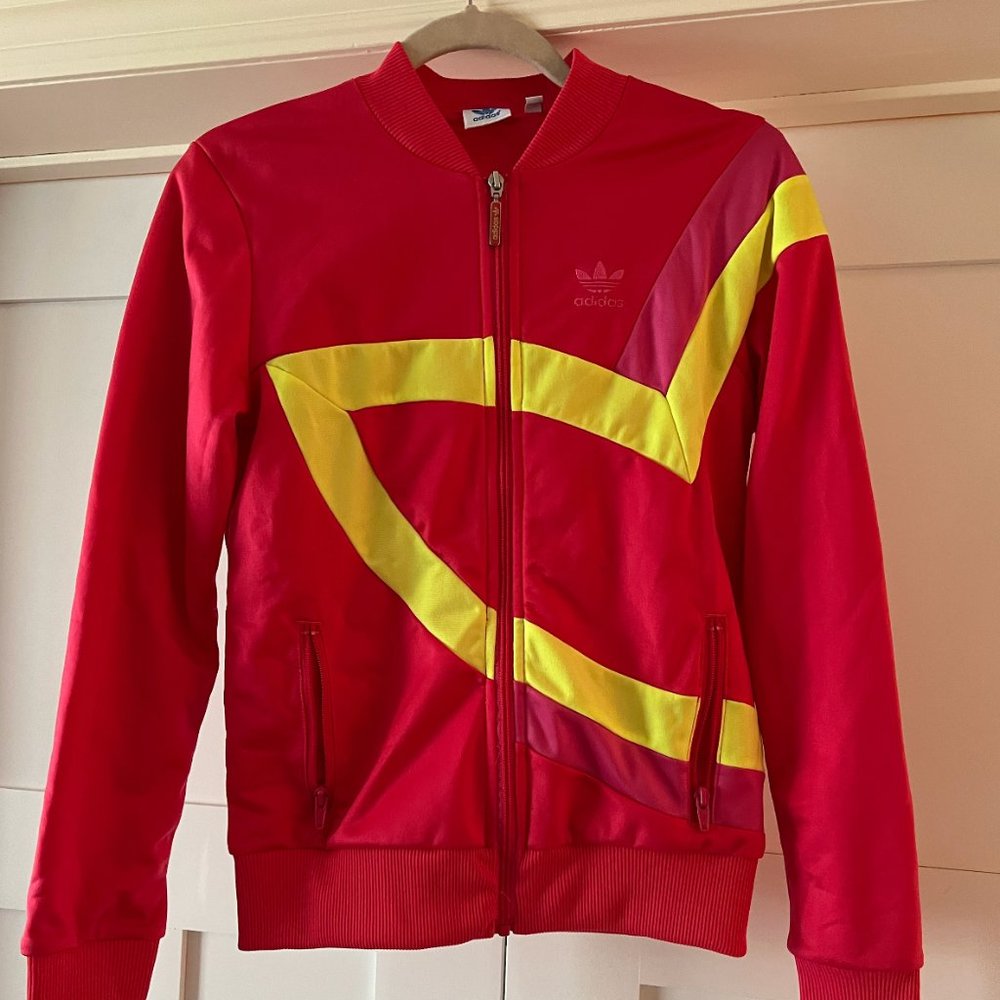 ADIDAS Hot Pink and Yellow Jacket